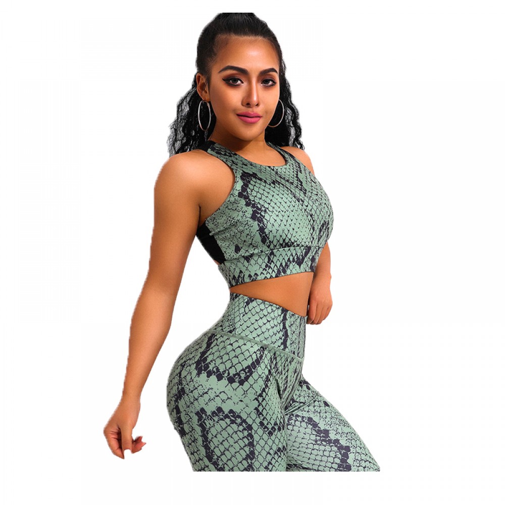 Women Color Print Yoga Set