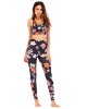 Women Color Print Yoga Set